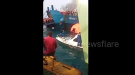 Passenger Boat Catches Fire in Sunda Strait: Thousands Evacuated