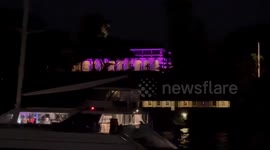 Only two minor buildings lit up purple for the coronation in snub to King Charles III, Sydney, Australia