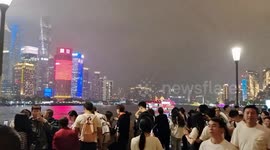 Tourists In The Streets Of Shanghai, China