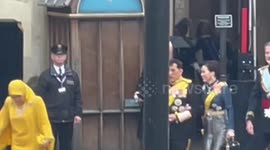 Spanish King Felipe VI and his wife Queen Letizia arrive at Westminster Abbey for the Coronation of King Charles III