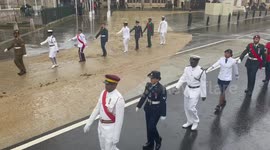 Representatives of Commonwealth armies take part in Coronation march in London