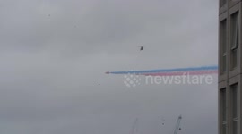 Red Arrows Fly Over London Skyline In Celebration Of King Charles Coronation