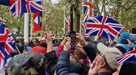 God Save the King! Coronation crowds on the Mall sing national anthem and pledge allegiance to Charles III