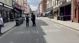 Police incident in Old Compton Street, Soho