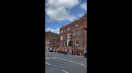 Queues gathering in Windsor as concert attendees head to the Long Walk for the Coronation Concert