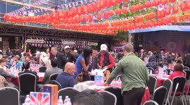 Chinatown in London celebrates King Charles III's coronation with outdoor banquet on day of nationwide street parties