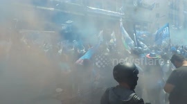 Napoli fans Celebrate Serie A Championship victory ahead of match against Fiorentina 2