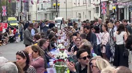 Street parties across London commemorate the Coronation of King Charles III