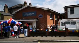 A local community in South Woodford East London takes part in the Big Launch to celebrate the Coronation of King Charles