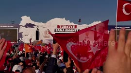 Thousands attend campaign rally for Turkish President Erdogan in Istanbul
