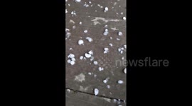 Severe thunderstorms pummel Iowa with large hail