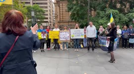 Ukrainians hold Remembrance Day rally in Sydney, Australia