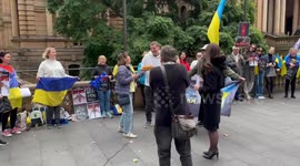 Ukrainians hold Remembrance Day rally in Sydney, Australia