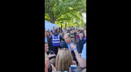 Prince William walkabout next to Windsor castle