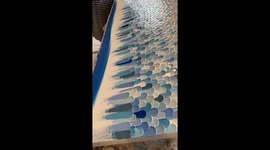 Stunning metamorphosis of a canvas as colors transition from tranquil to vibrant