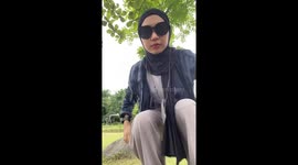 Oops! dancing mishap on TikTok: Awreen takes a tumble after noticing a rock too late