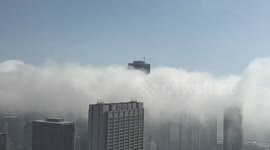 Photographer Captures Stunning Footage of Thick Lake Michigan Fog Engulfing Downtown Chicago