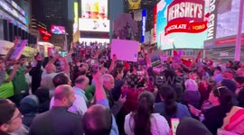 US: Imran Khan Supporters Hold Rally At NYC Times Square Following His Arrest In Islamabad 2