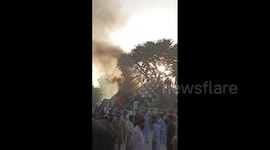 Protests erupt in Peshawar, Pakistan, following former PM's arrest