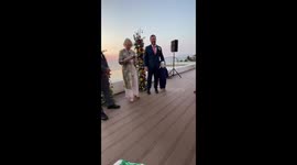 US drag queen's ring bearer 'slays' runway dressed as Michael Myers during wedding