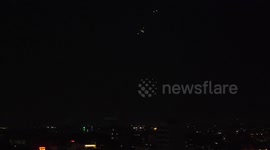 Rockets are fired from Gaza towards Israel