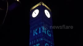 Impressive Big Ben lights display celebrates the King's coronation in London
