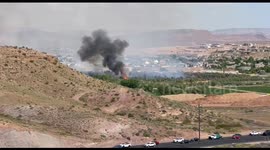Large fire along Virgin River in St. George contained after threatening 100 structures