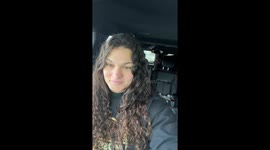 Cow Calf Goes For Car Ride