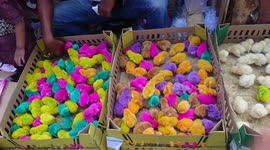 Controversial dyed birds nicknamed 'Teletubbies chickens' sold at Indonesian market