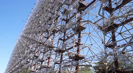 Russian built Duga radar installation in Chornobyl, Ukraine