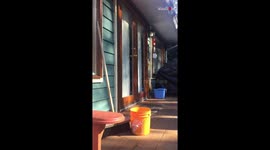 Mom is super elated after walking into her surprise birthday party
