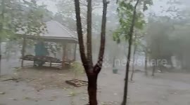 Fierce thunderstorm damages 20 houses in northern Thailand