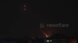 Gaza retaliates against Israeli attacks by firing rockets