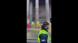 The Vivian’s entrance at the big Eurovision Welcome at St George’s Hall in Liverpool