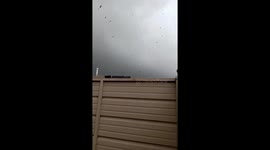 Small Tornado Hits Compton, CA