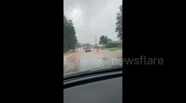 US: Severe Thunderstorm With Heavy Rain Causes Flash Flooding In Central Arkansas