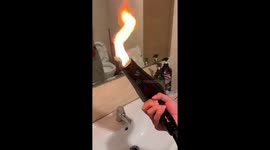 Hair dryer sparks into flames during use in Chinese hotel room