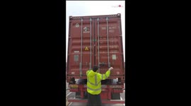 Worker's Need for Speed backfires after he gets knocked down by a falling box