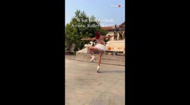 Woman sheds comical light on the harsh realities of being an Artistic Roller Skater