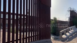 Situation at The Border Checkpoint Between Mexico And Usa