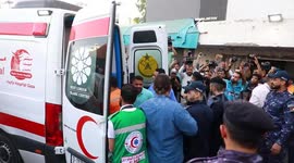 Injuries amid fire exchange between militants in the Gaza strip and Israeli forces arrive to Gaza City hospital