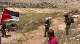 Clashes between Palestinian protesters and Israeli soldiers following a protest against the expansion of Jewish settlements, in the West Bank village of Beit Dajan, east of Nablus