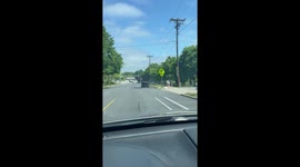 An Interesting Way to Transport a Trampoline