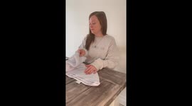 BRAVE mom breaks down after opening her baby son's ashes for the first time