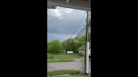 Funnel Cloud Trying To Grow Up To Be A Tornado