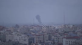 An exchange of shelling between the Palestinians and the Israelis