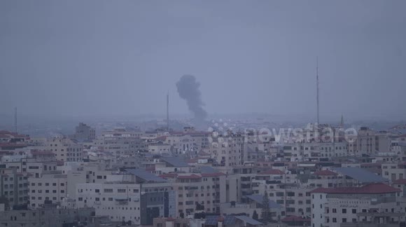 An exchange of shelling between the Palestinians and the Israelis