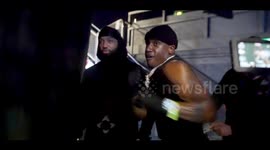 Backstage with rapper Bugzy Malone before his KSI ring walk