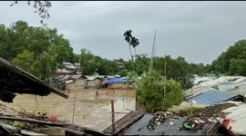 Cox's Bazar refugee camp gets flooded as cyclone Mocha batters Bangladesh