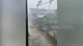 Cyclone Mocha uproots trees and topples tin roofs in Myanmar